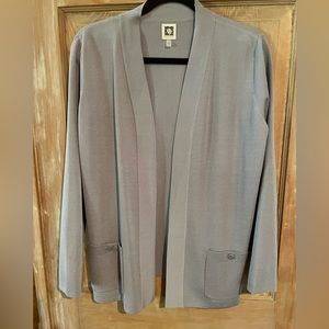 Like new! Anne Klein sweater cardigan, Size M, in light blue